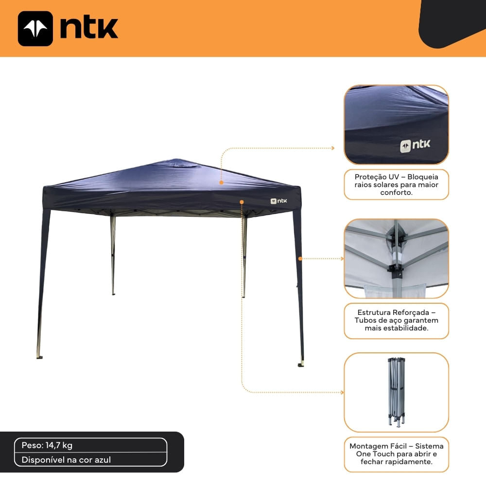 Gazebo 3x3 Trixx One Touch NTK FPS +50