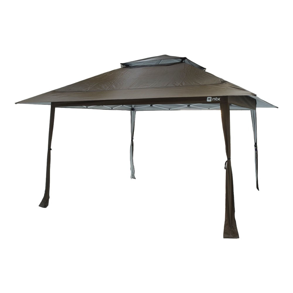 Gazebo 3,85x3,85m Deluxx NTK com Proteção Térmica e UV+50, Tela Mosquiteiro e Ventilação Superior