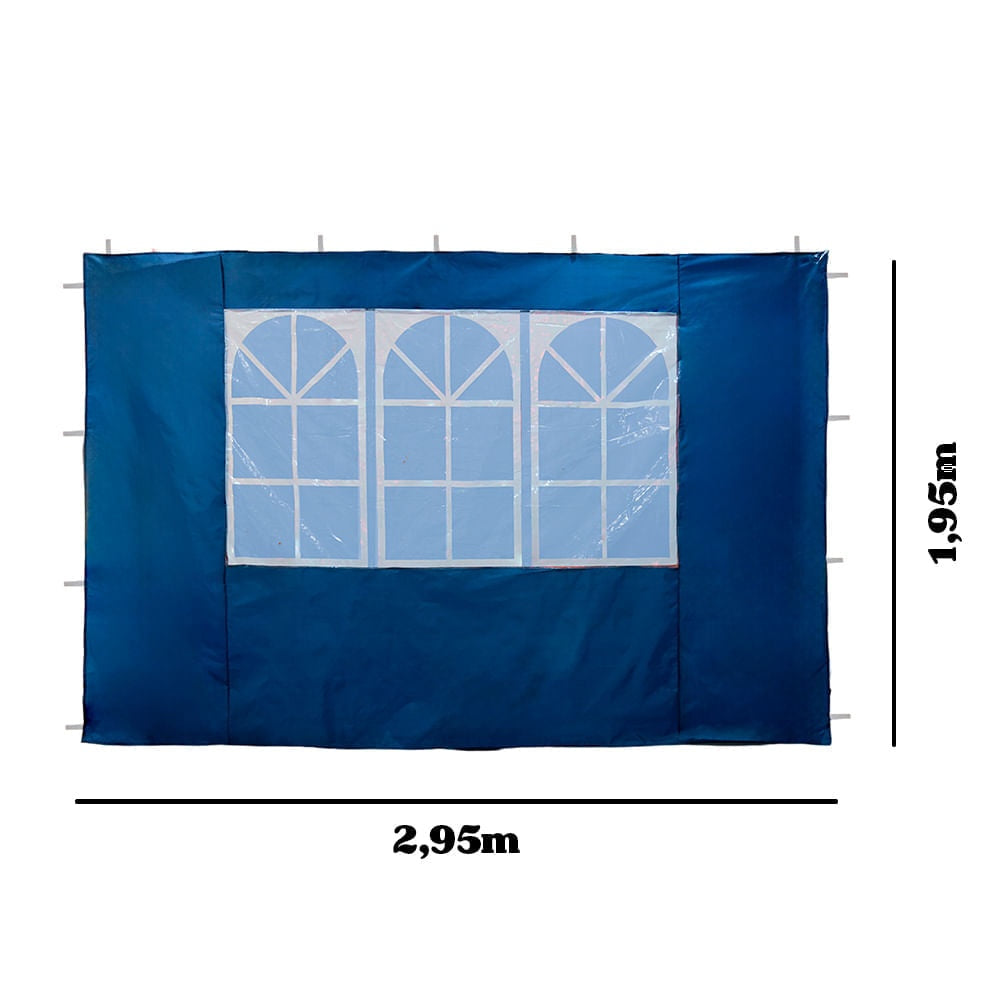 Parede para Gazebo NTK 3x3 com Janela e Fecho em Velcro