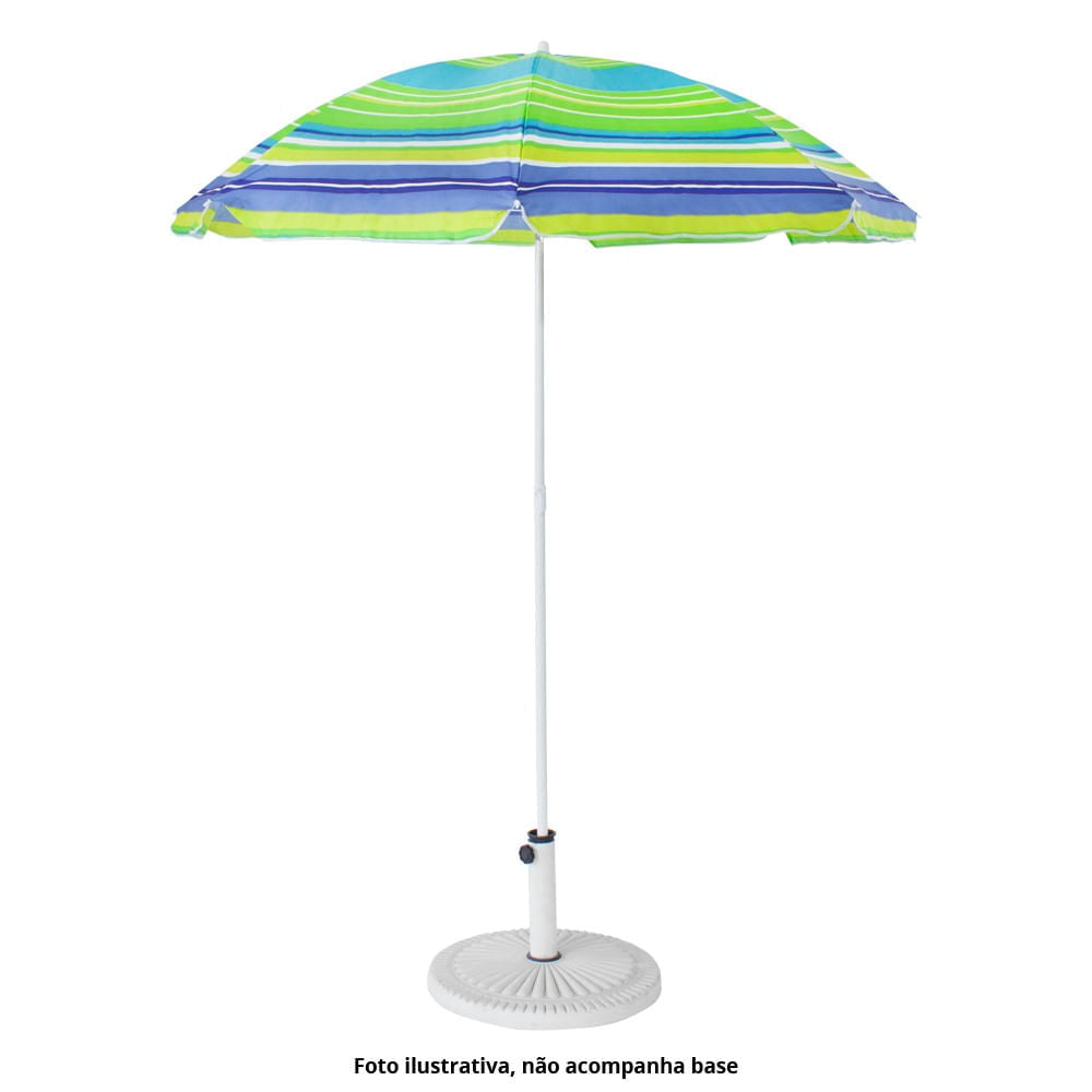 Guarda-sol de praia Caribe NTK com proteção UV50+ de 180cm