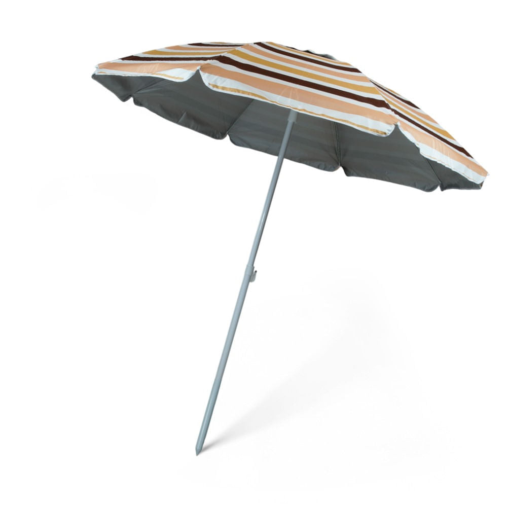 Guarda-Sol Solis Estrutura Aço e Fibra de Vidro 1,80m com Proteção UV 50+ NTK