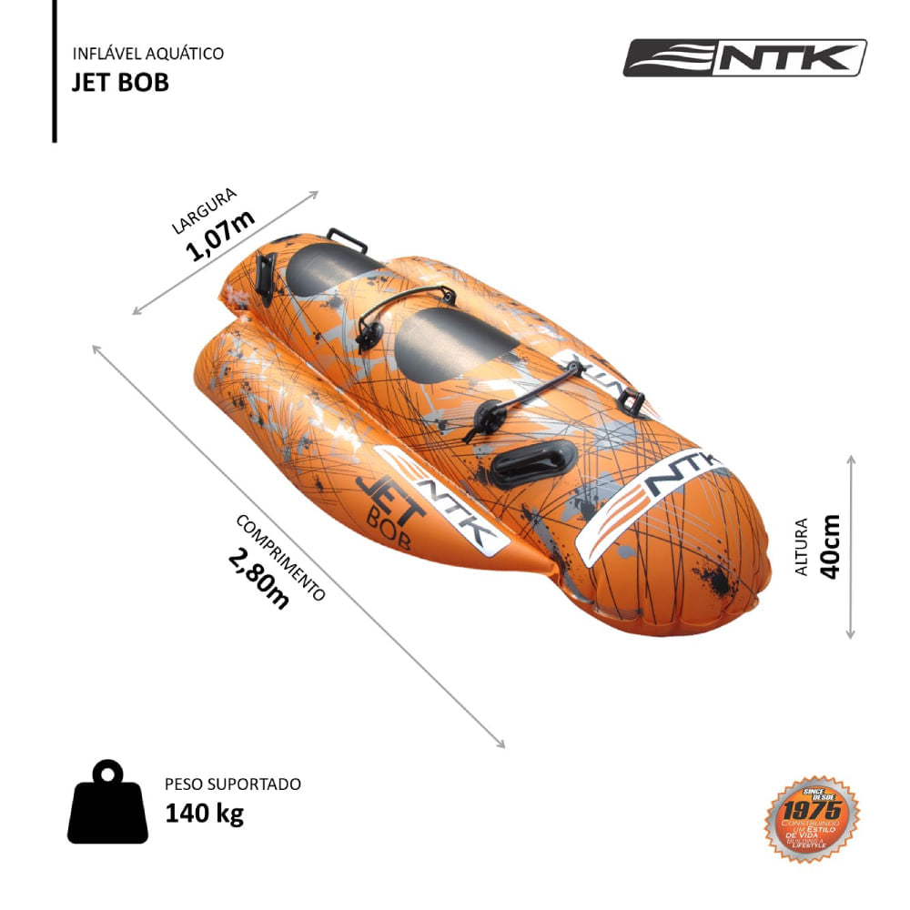 Boia Jet Bob Rebocável NTK Acima de 18 anos para 2 pessoas