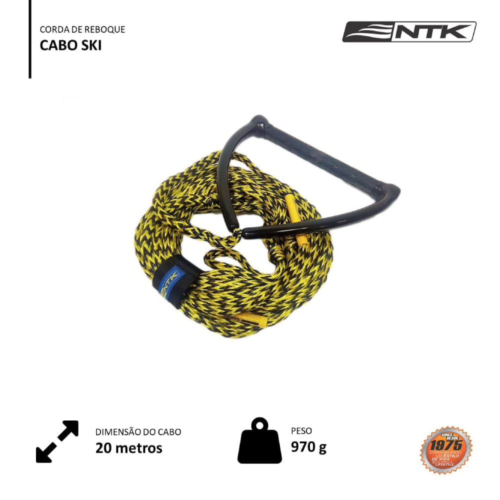 Cabo Ski Corda de Reboque para Esportes Aquáticos NTK