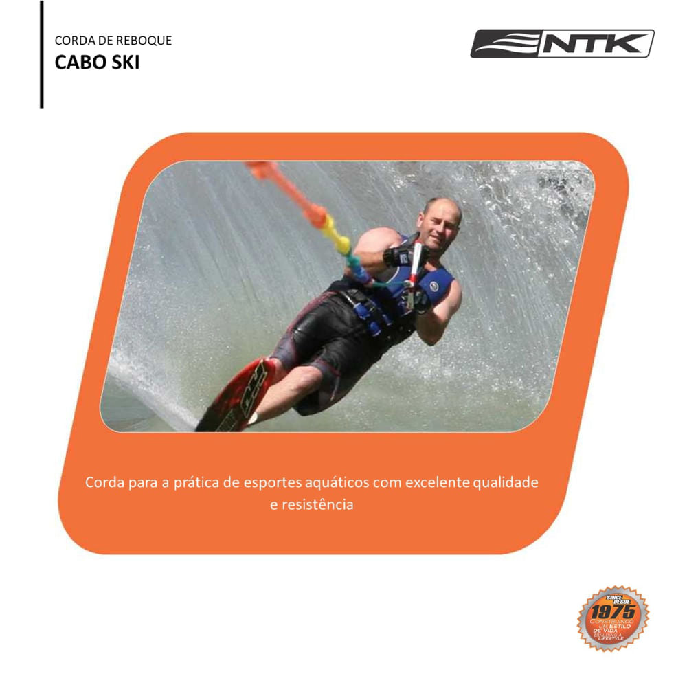 Cabo Ski Corda de Reboque para Esportes Aquáticos NTK