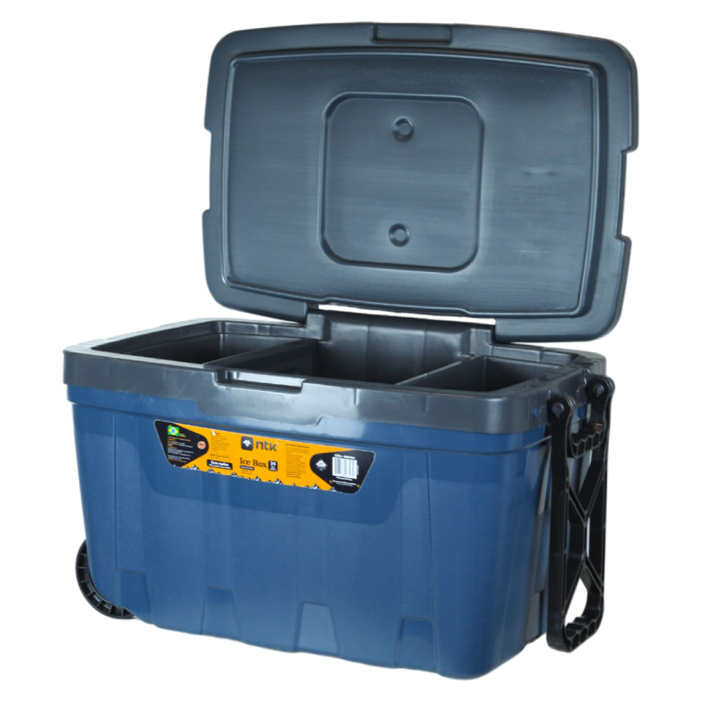 Caixa Térmica Ice Box Cooler de 54 Litros da NTK Capacidade de 74 Latas