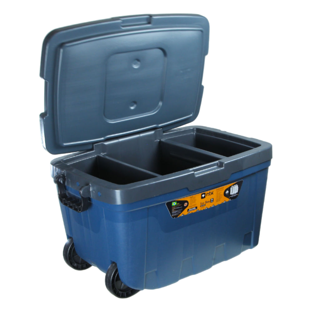 Caixa Térmica Ice Box Cooler de 54 Litros da NTK Capacidade de 74 Latas