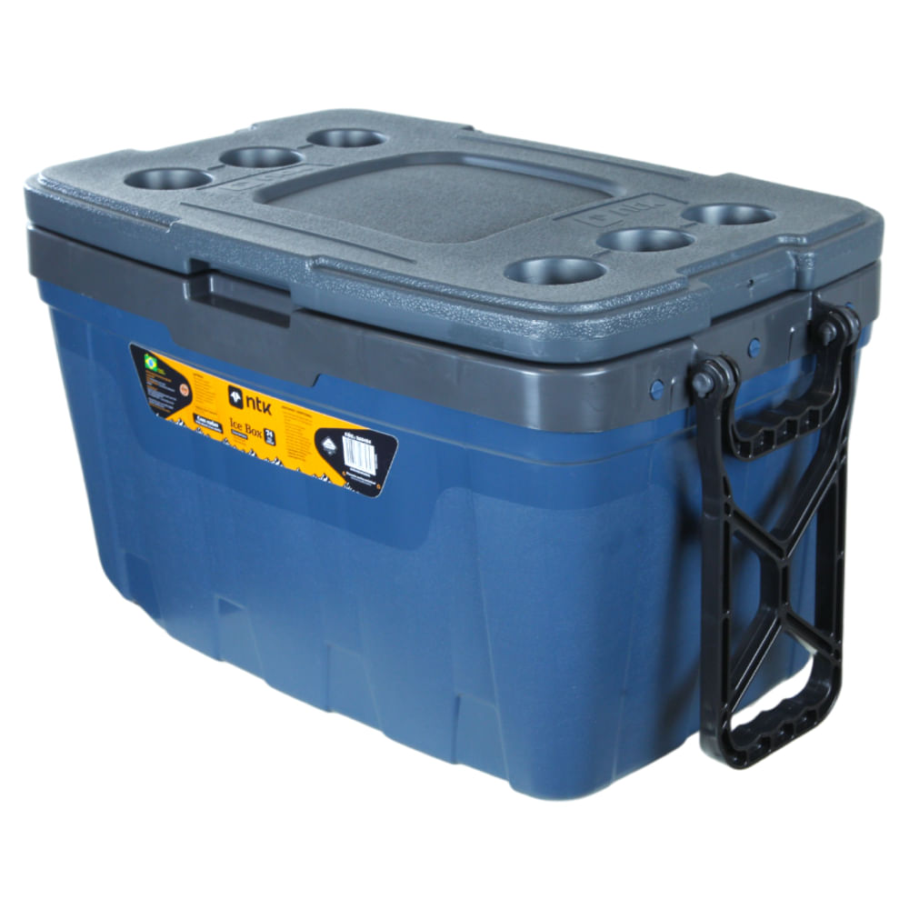 Caixa Térmica Ice Box Cooler de 54 Litros da NTK Capacidade de 74 Latas