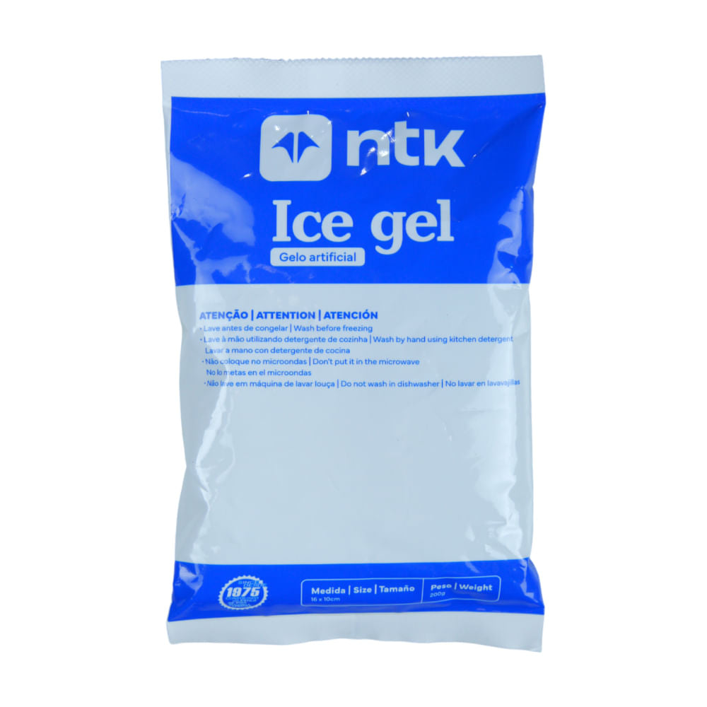 Gelo Artificial Ice Gel NTK Reutilizável em Plástico e Gel Atóxico, Caixa com 24 Unidades