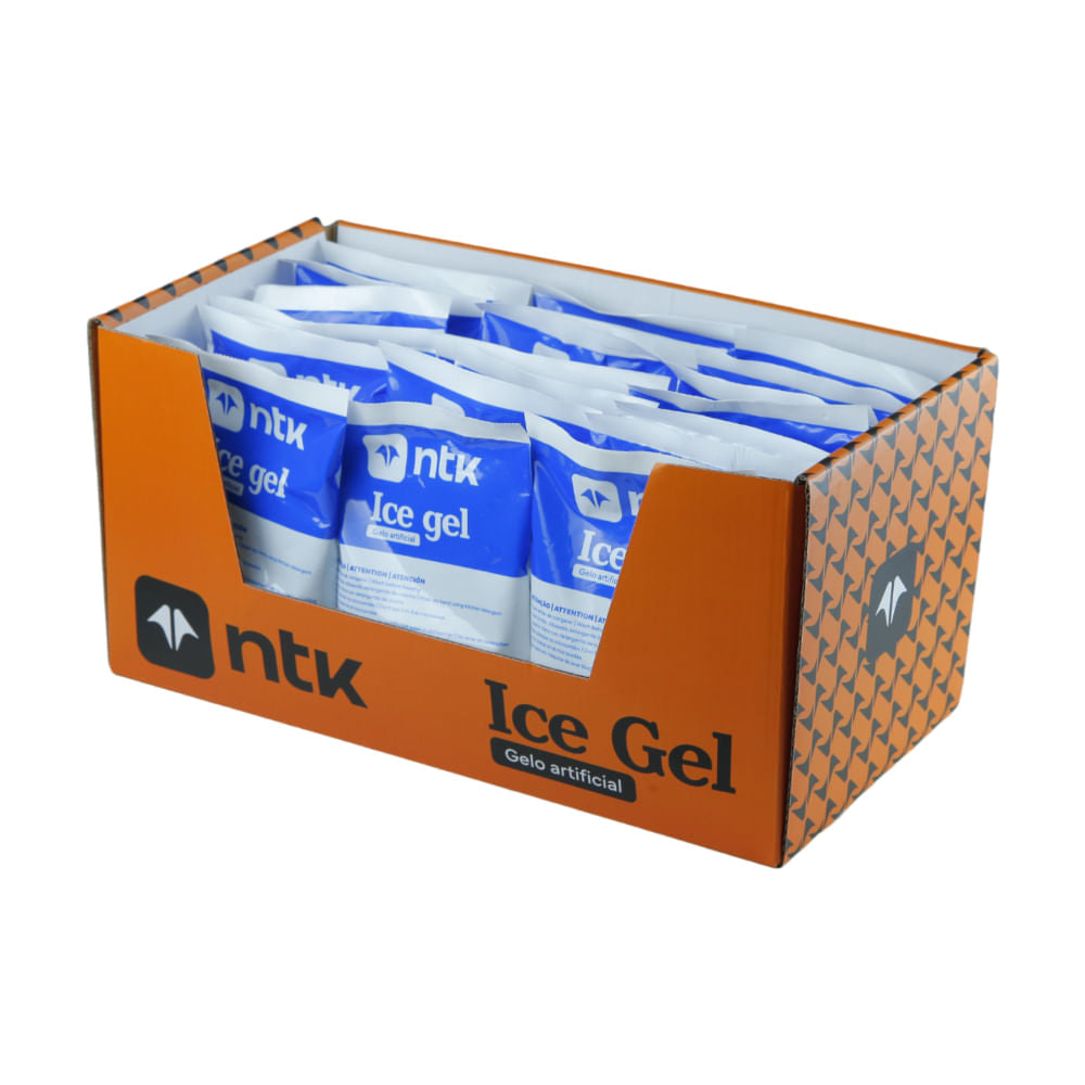Gelo Artificial Ice Gel NTK Reutilizável em Plástico e Gel Atóxico, Caixa com 24 Unidades