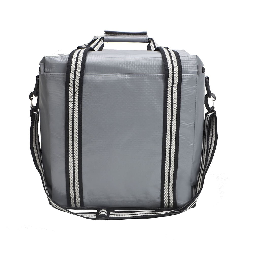 Cooler Mochila Polar Duffle em Tarpaulin com Forro em Alumínio 16 Litros Cinza NTK
