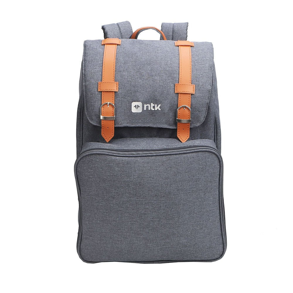 Cooler Mochila Picnic Park Kit RPET 300D com Forro PEVA 32x23x43 cm Azul NTK