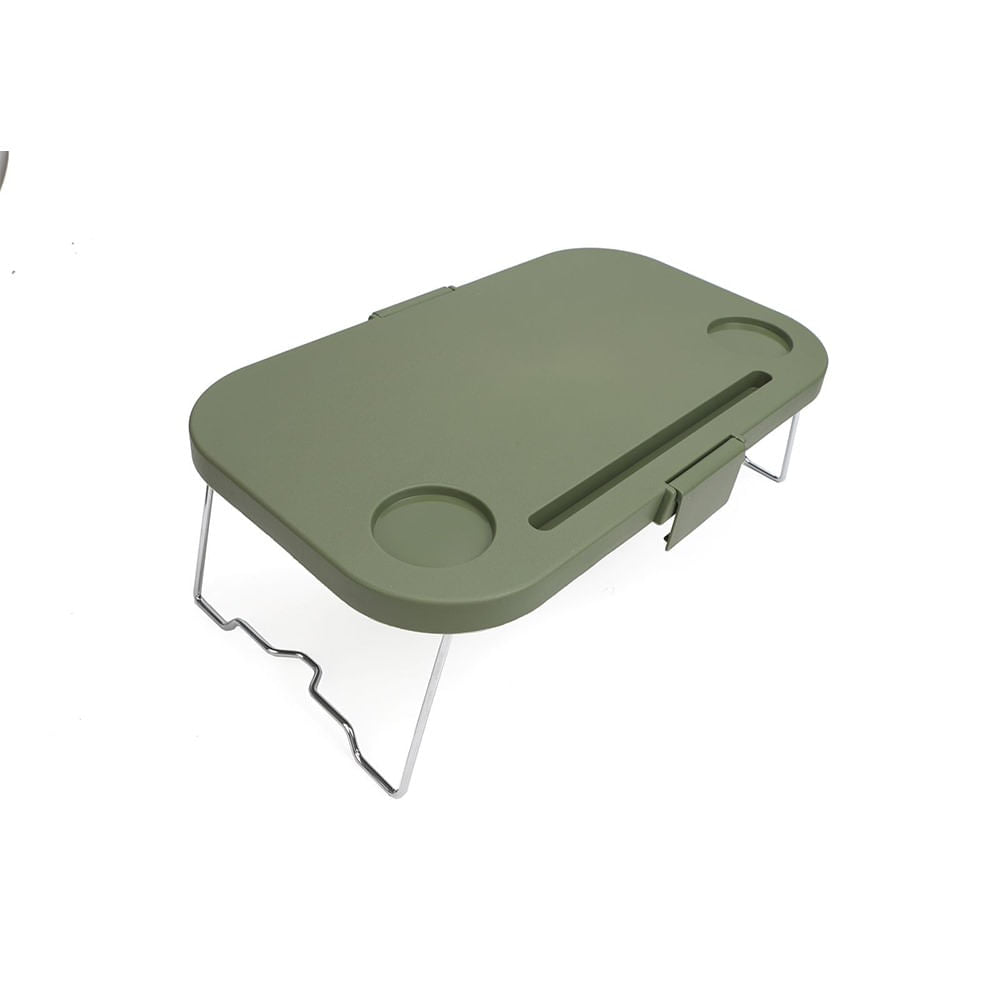 Cesta Picnic Dobrável com Mesa em Silicone Verde NTK