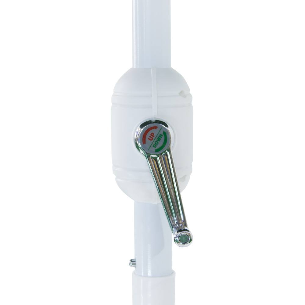 Ombrelone NTK Milano 270 com Proteção UV, Estrutura em Alumínio e Base para Chão