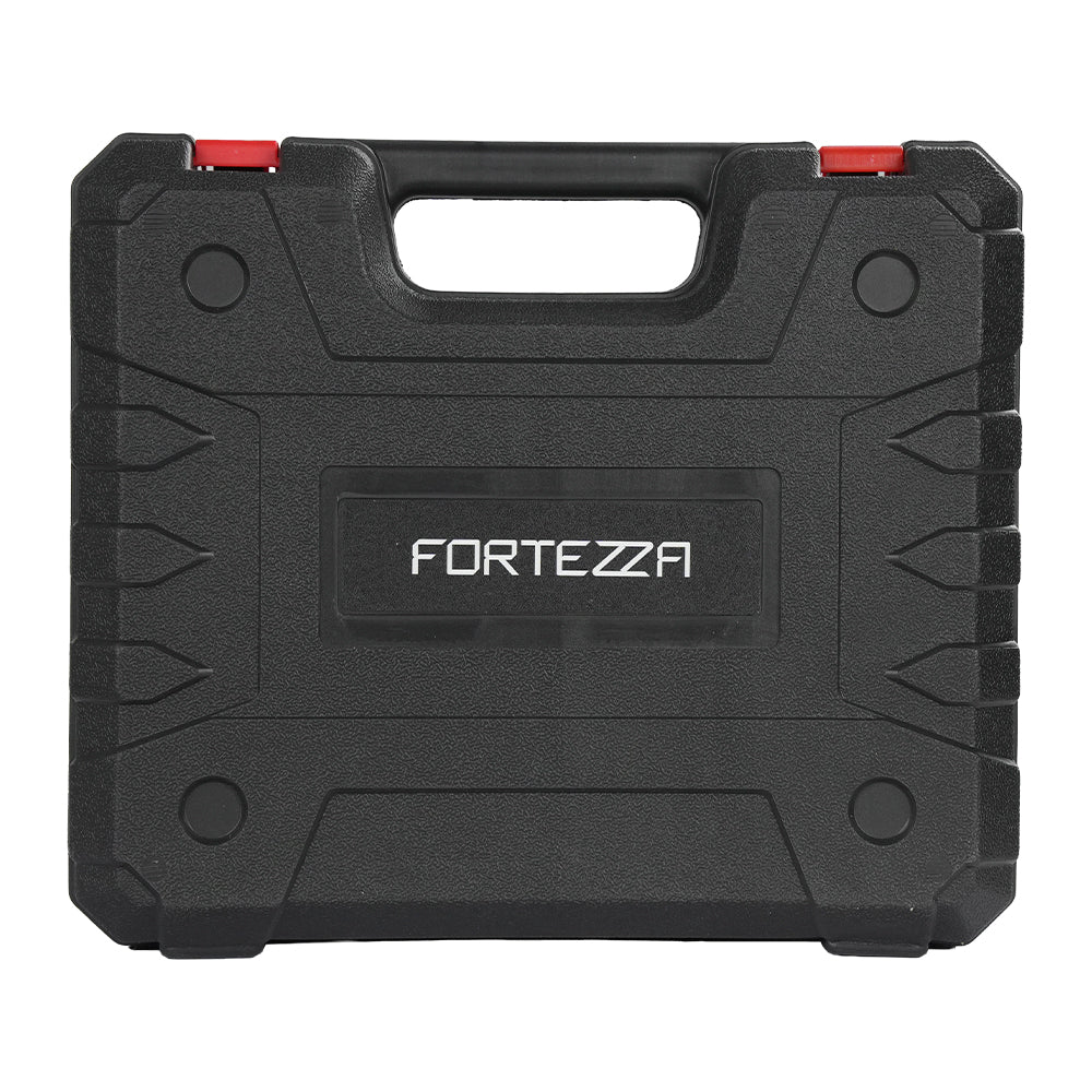 Maleta com parafusadeira e furadeira 21V com 2 baterias Fortezza