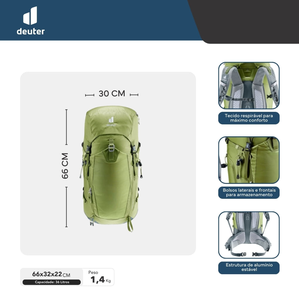 Mochila de ataque Deuter Trail Pro 36 litros