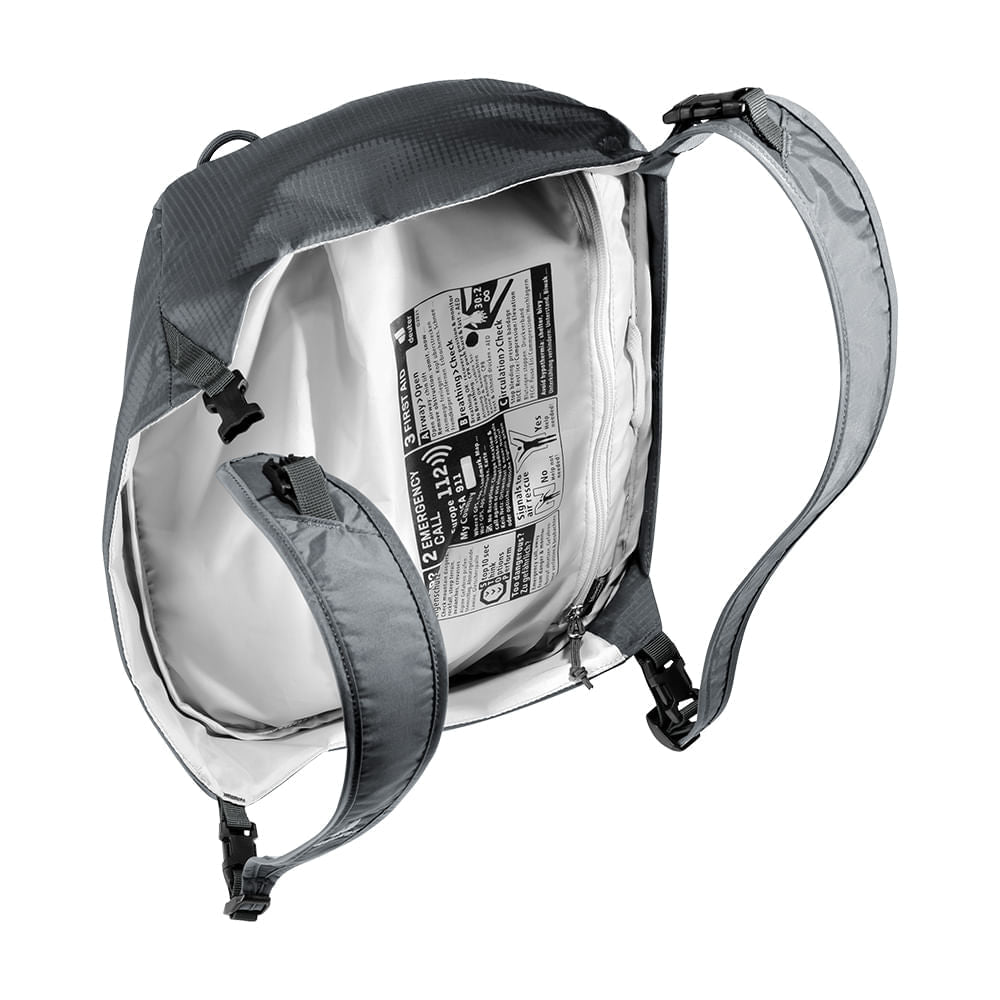 Mochila para Trekking 65+10L Aircontact Pro Deuter com Capa de Chuva, Bolsos Expansíveis e Compartimento de Hidratação