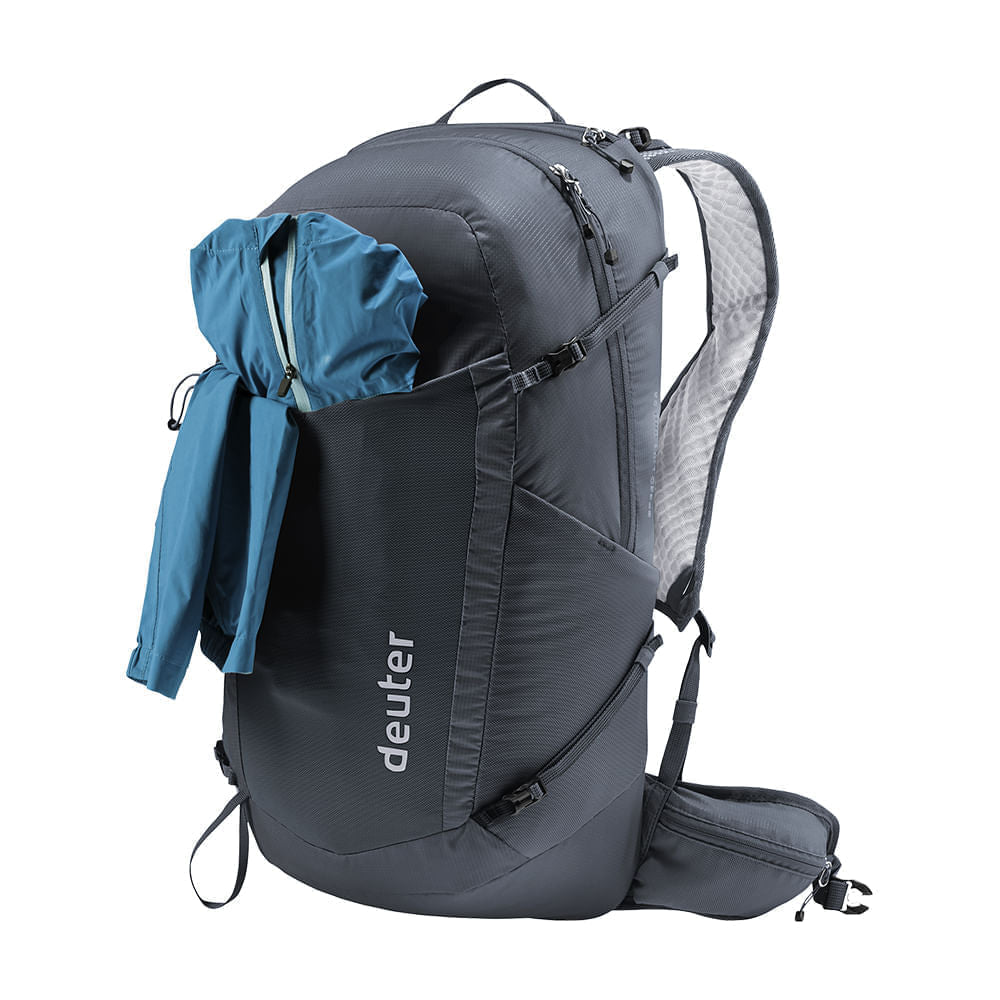 Mochila para Hiking 25L Speed Lite Pro Deuter com Compartimento para Hidratação e Suporte para Bastão de Caminhada