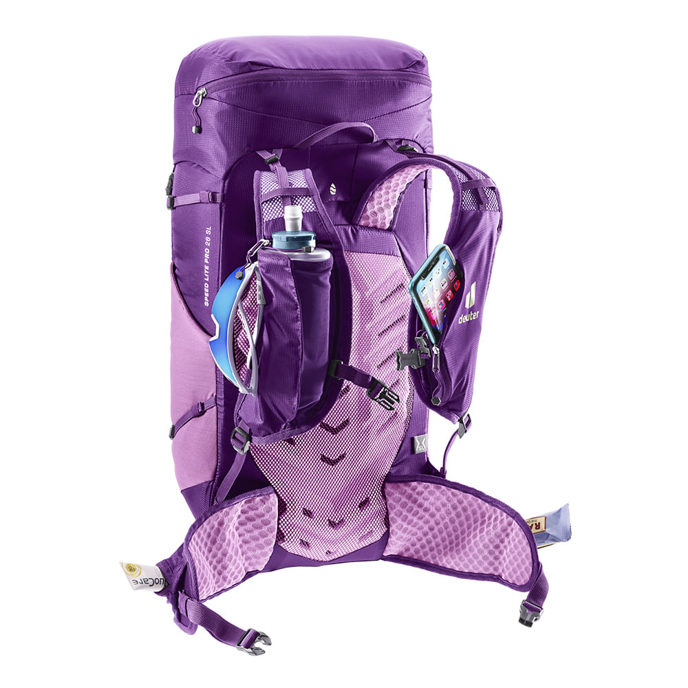 Mochila para Hiking 28L Speed Lite Pro SL Deuter Suporte para Bastão de Caminhada e Compartimento de Hidratação