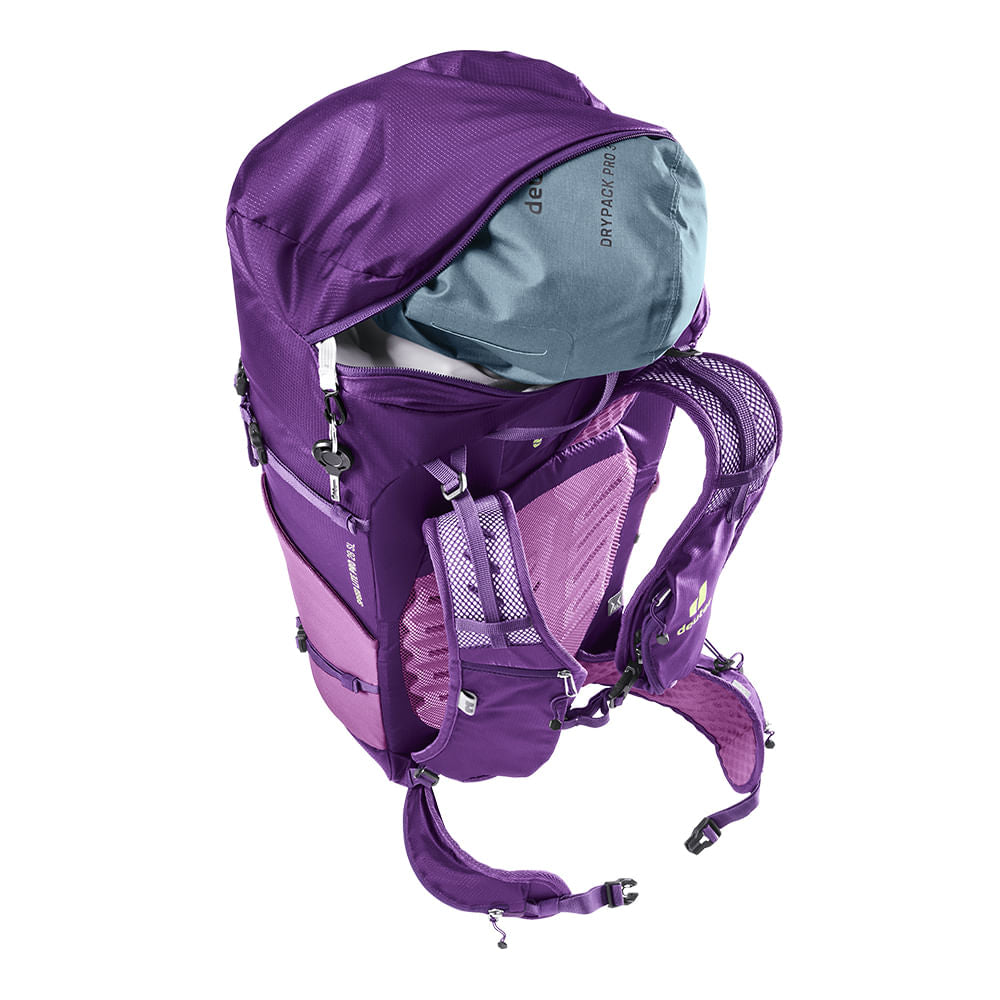 Mochila para Hiking 28L Speed Lite Pro SL Deuter Suporte para Bastão de Caminhada e Compartimento de Hidratação
