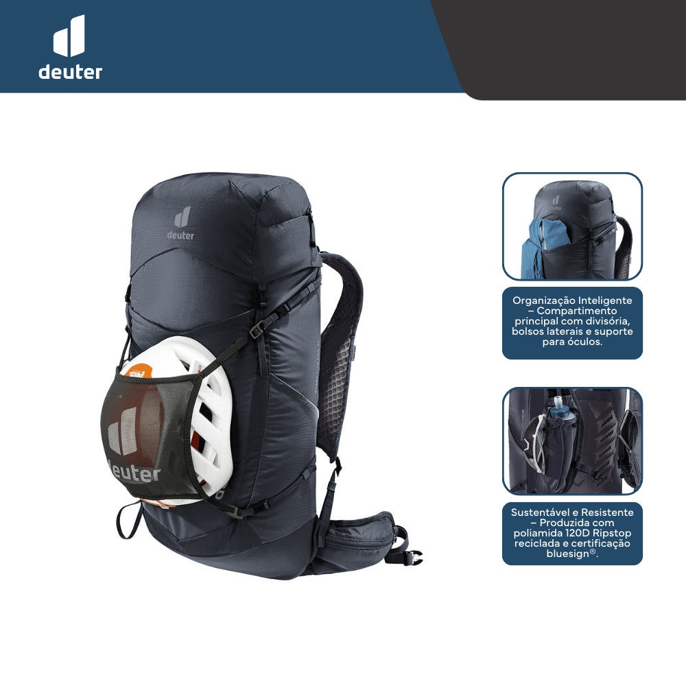Mochila para Hiking 30L Speed Lite Pro Deuter com Compartimento de Hidratação