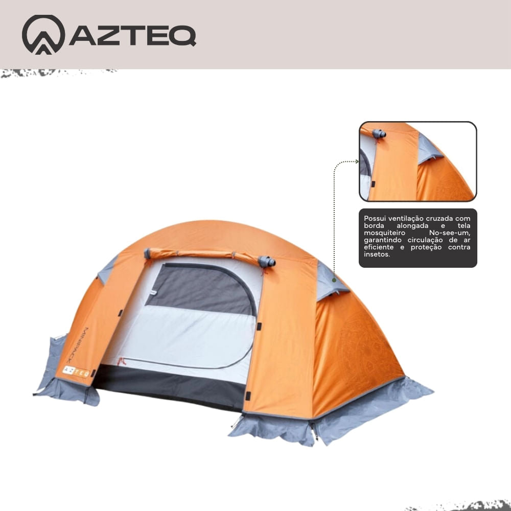 Barraca de Camping 1 Pessoa Minipack Azteq 6000mm Ultracompacta