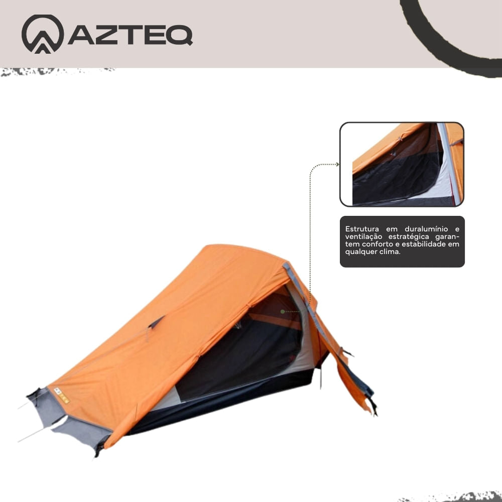 Barraca 2 Pessoas Nepal Azteq Impermeável 6000mm Leve