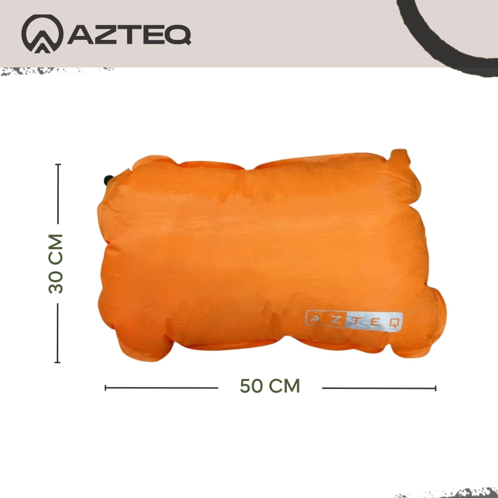 Travesseiro Auto Inflável Azteq Looper, Compacto e Confortável