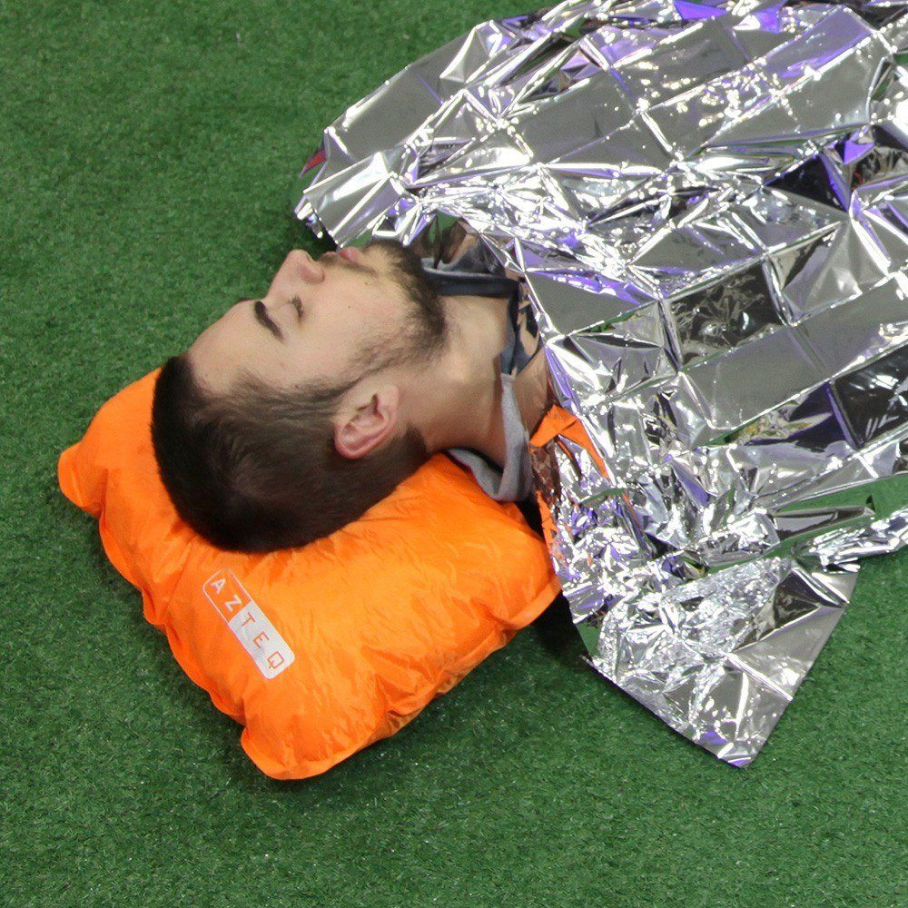 Travesseiro Auto Inflável Azteq Looper, Compacto e Confortável