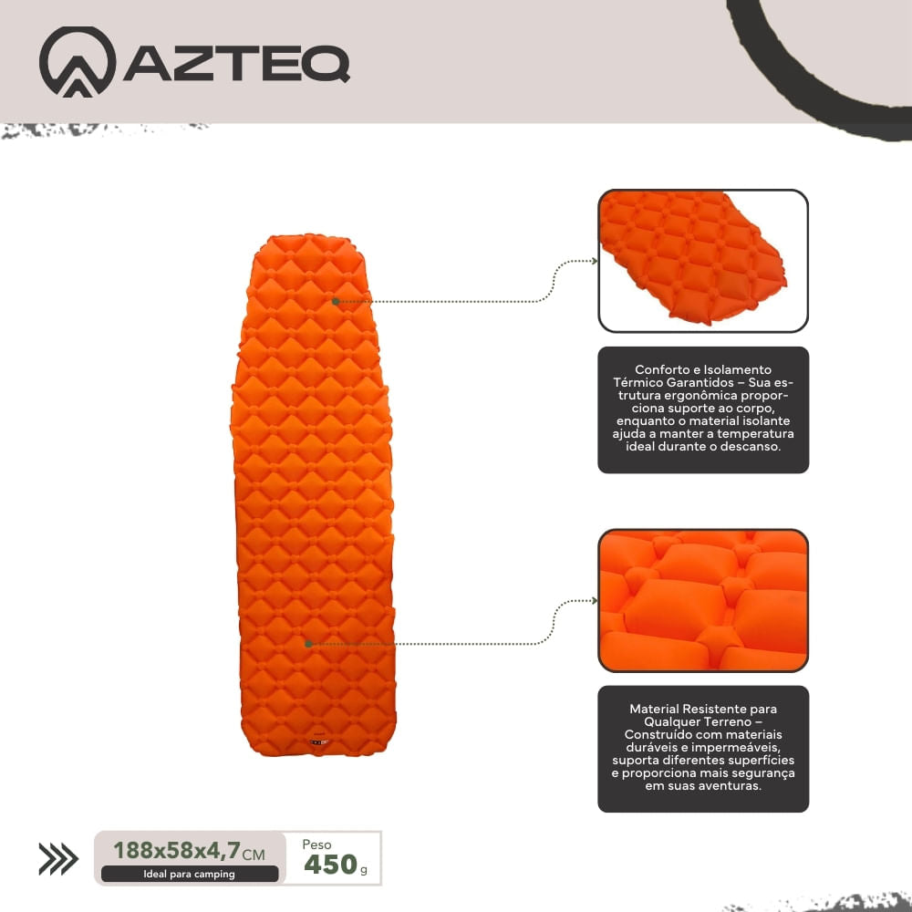 Colchonete Inflável UltraLight Orok Azteq