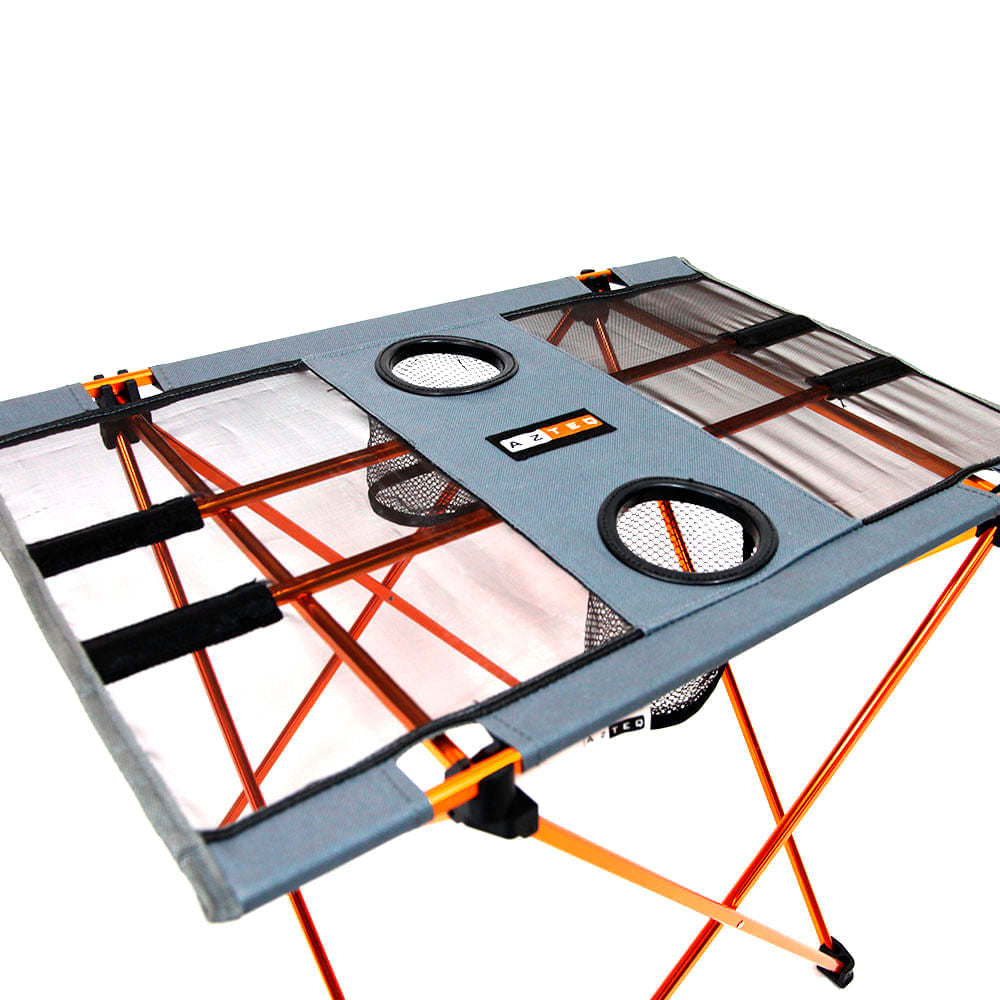 Mesa Dobrável Portátil de Poliéster Cosmo Azteq Camping e Pesca