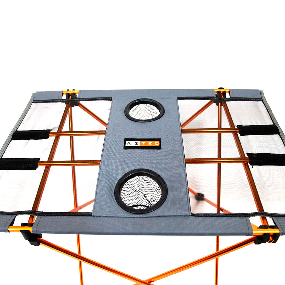 Mesa Dobrável Portátil de Poliéster Cosmo Azteq Camping e Pesca