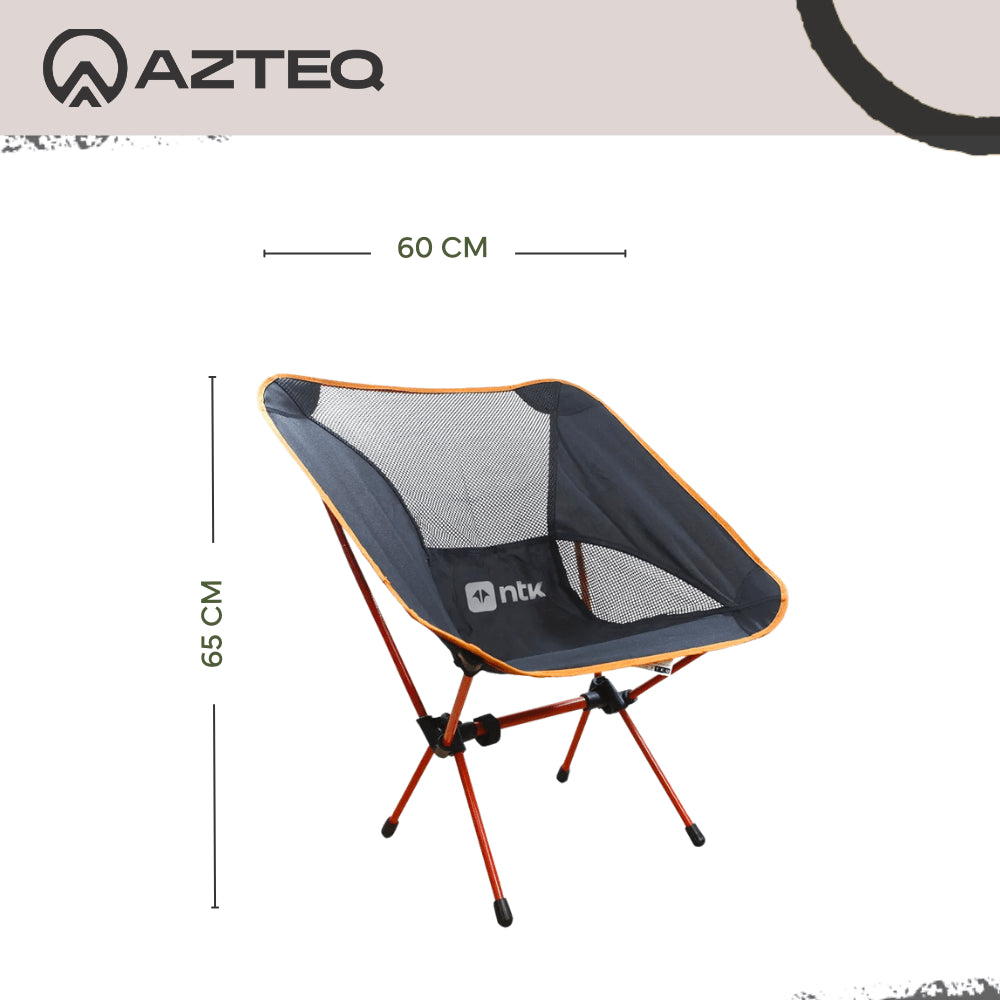 Cadeira Dobrável Portátil Karibu Azteq Suporta até 100kg