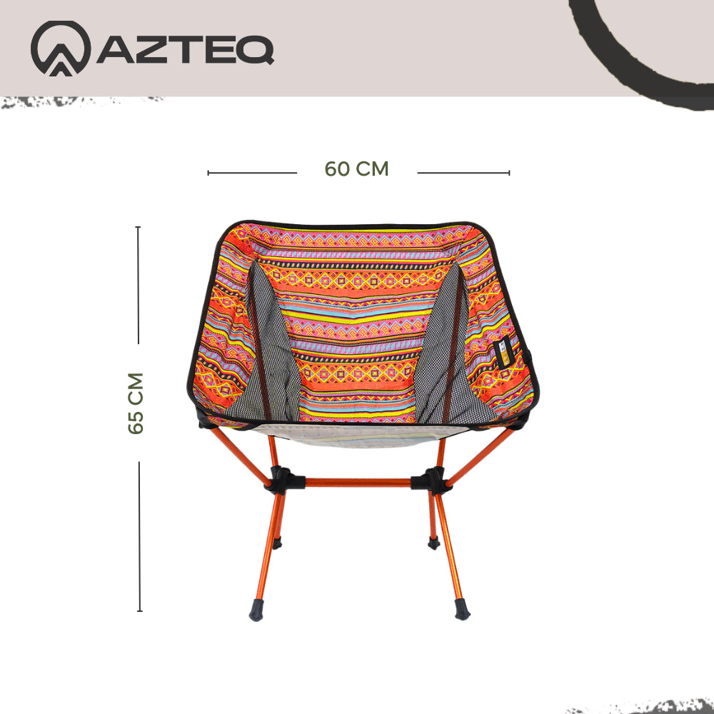 Cadeira Portátil Desmontável Osho Azteq Suporta até 100Kg
