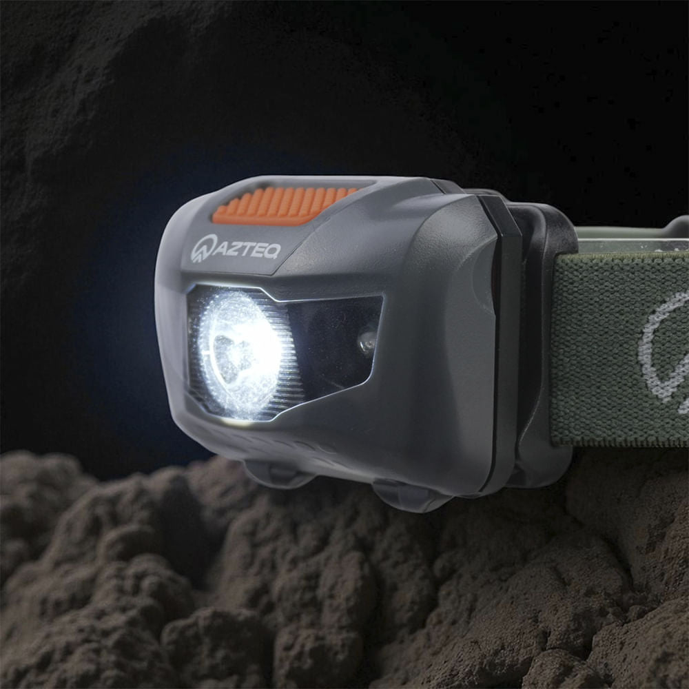 Lanterna de Cabeça 140 Lúmens Azteq Katori até 6h de Autonomia e Luz Vermelha
