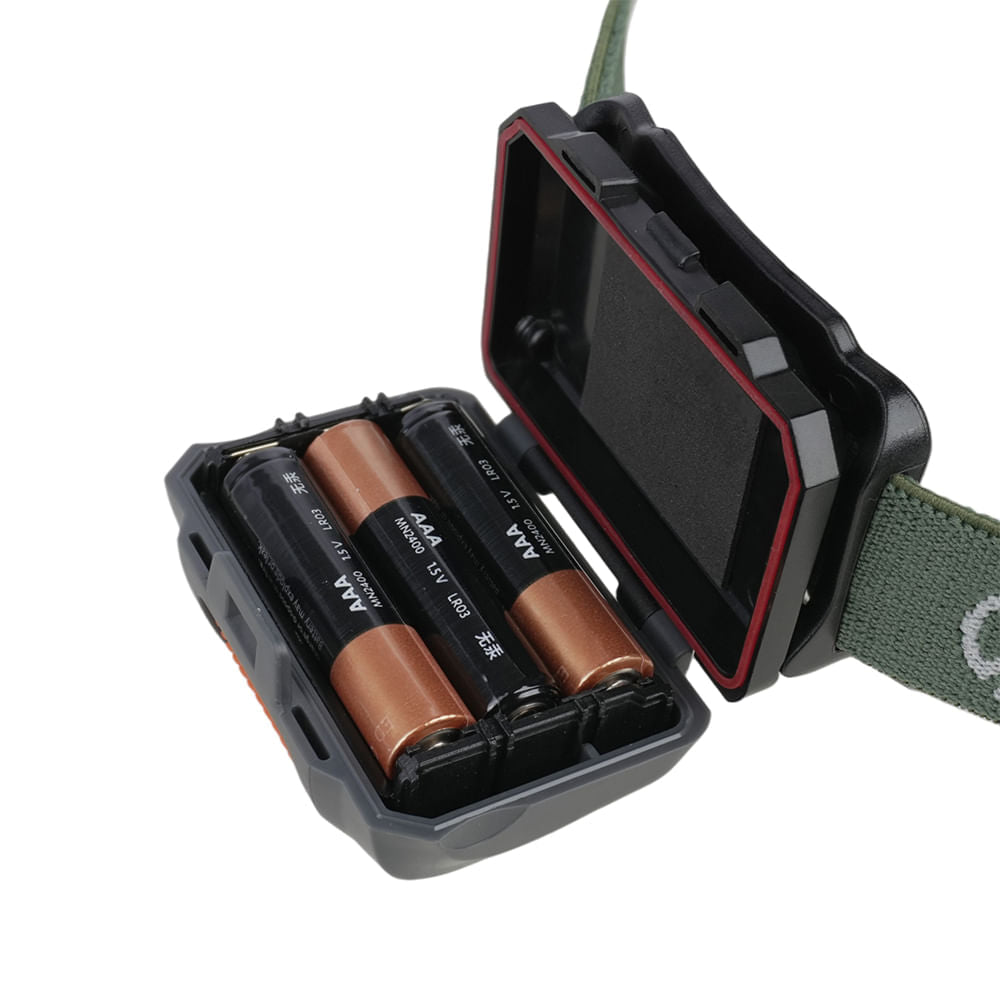 Lanterna de Cabeça 140 Lúmens Azteq Katori até 6h de Autonomia e Luz Vermelha