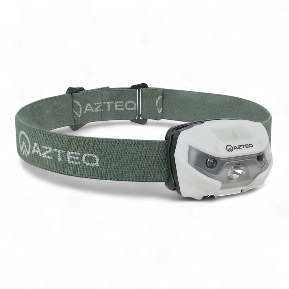 Lanterna de Cabeça 120 Lúmens Azteq Magik Autonomia de até 4h USB Recarregável e Sensor de Presença