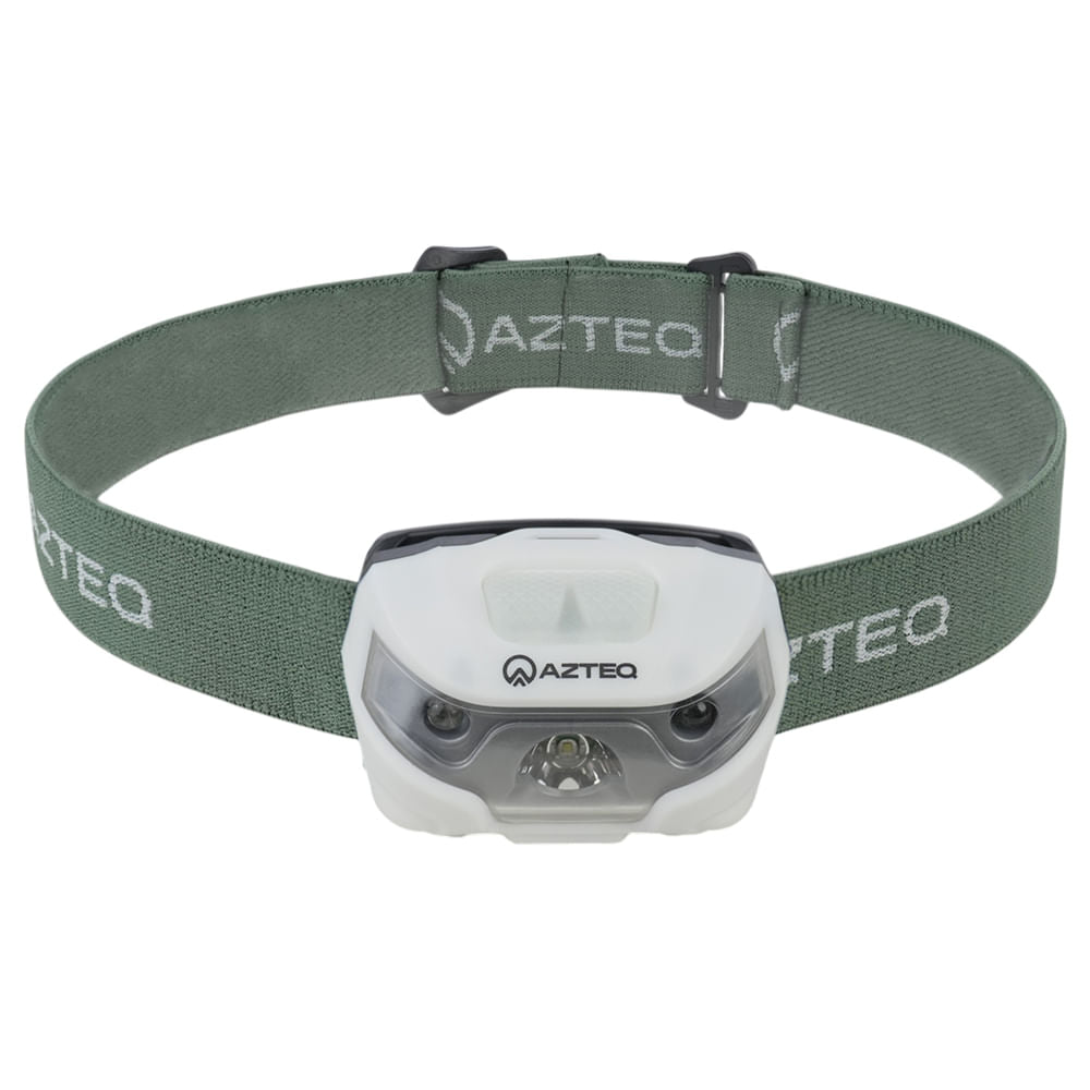 Lanterna de Cabeça 120 Lúmens Azteq Magik Autonomia de até 4h USB Recarregável e Sensor de Presença