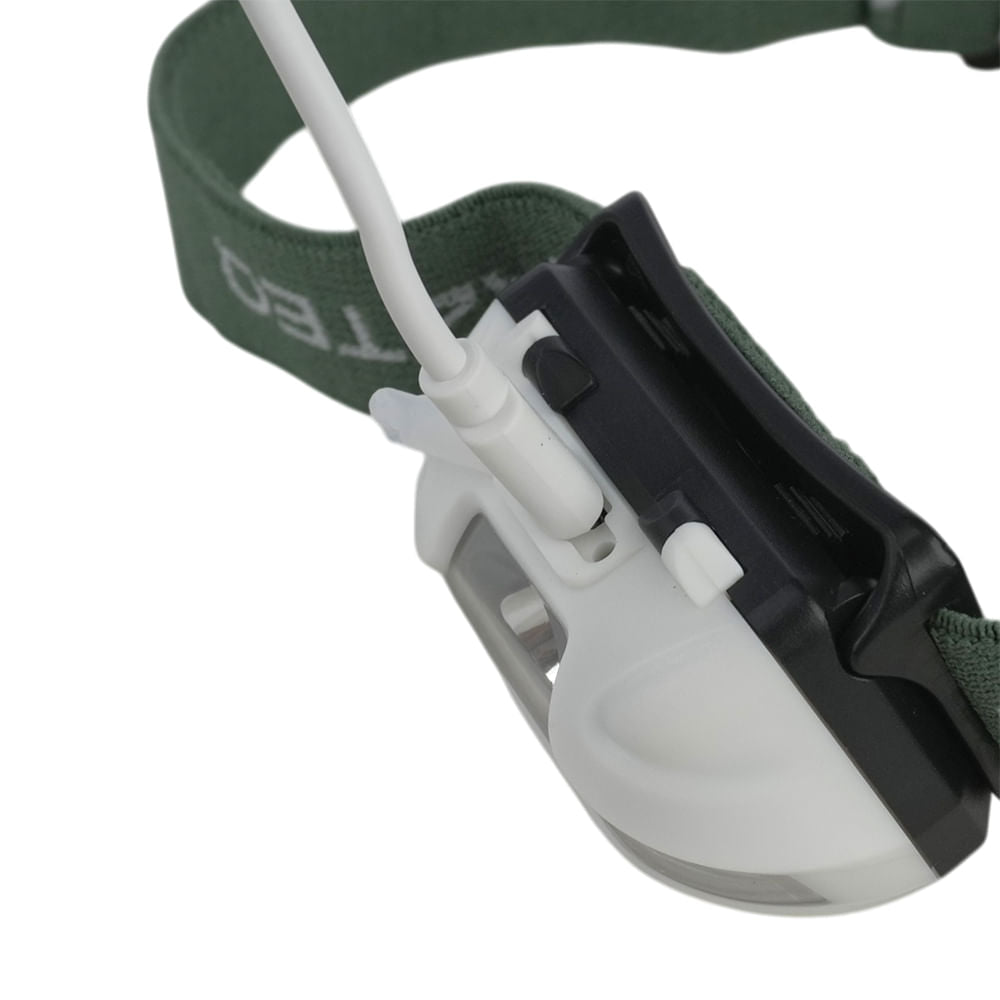 Lanterna de Cabeça 120 Lúmens Azteq Magik Autonomia de até 4h USB Recarregável e Sensor de Presença