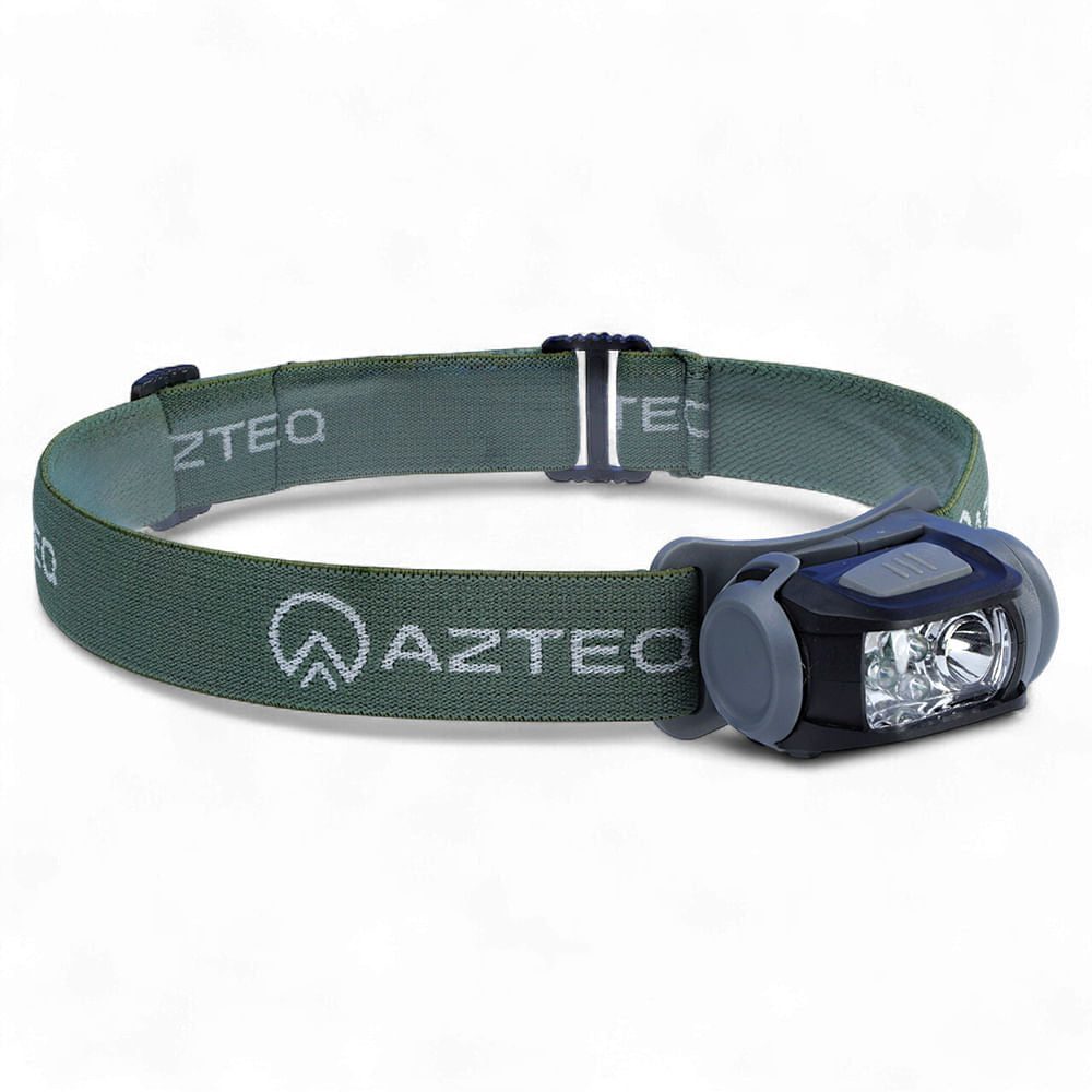 Lanterna de Cabeça 140 Lúmens Azteq Mistik Alcance de 60m LED Vermelho de Emergência