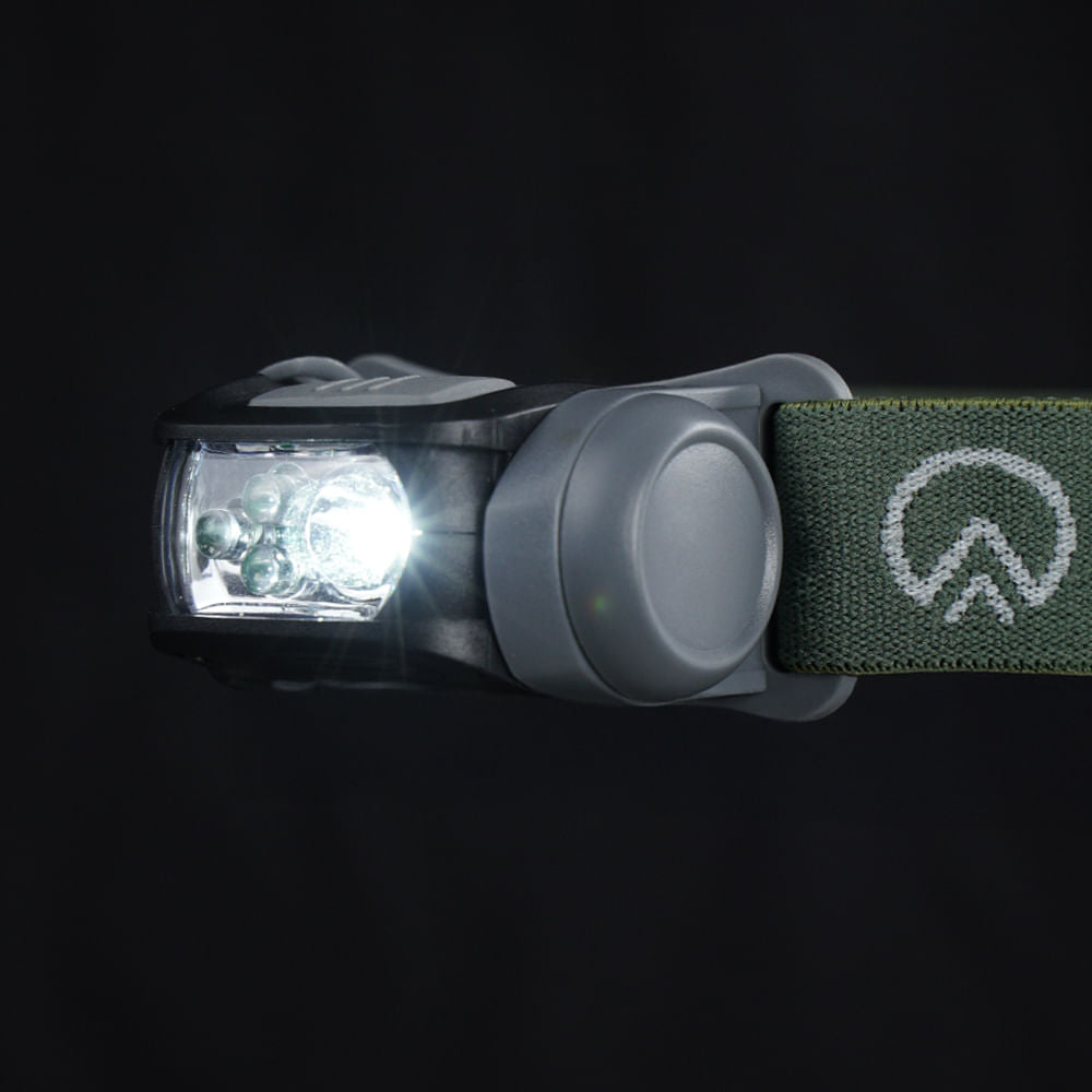 Lanterna de Cabeça 140 Lúmens Azteq Mistik Alcance de 60m LED Vermelho de Emergência