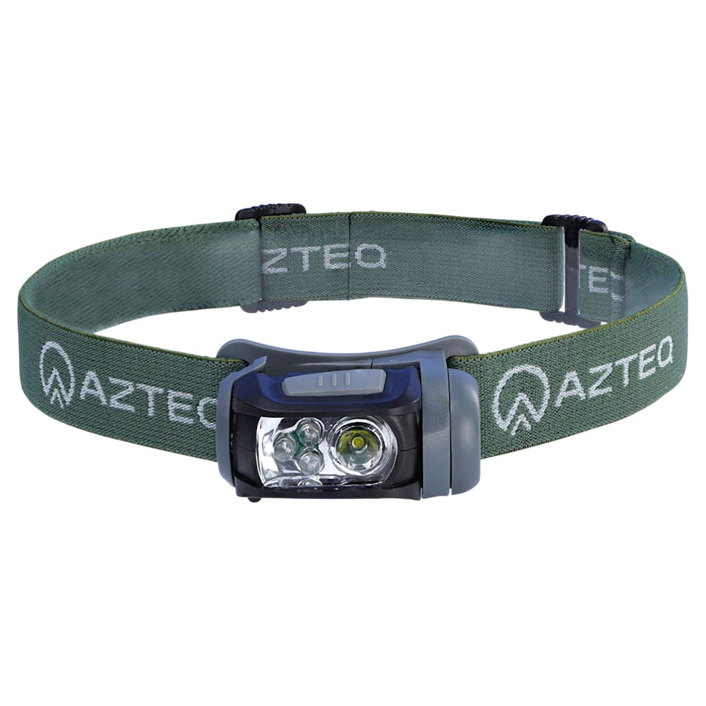 Lanterna de Cabeça 140 Lúmens Azteq Mistik Alcance de 60m LED Vermelho de Emergência