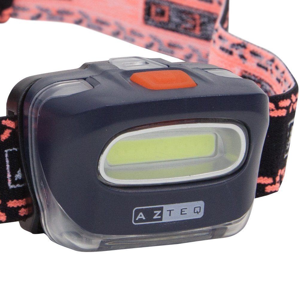 Lanterna de cabeça LED COB Azteq Kashina 140 lúmens Alcance de até 30m e 2 Modos de Iluminação