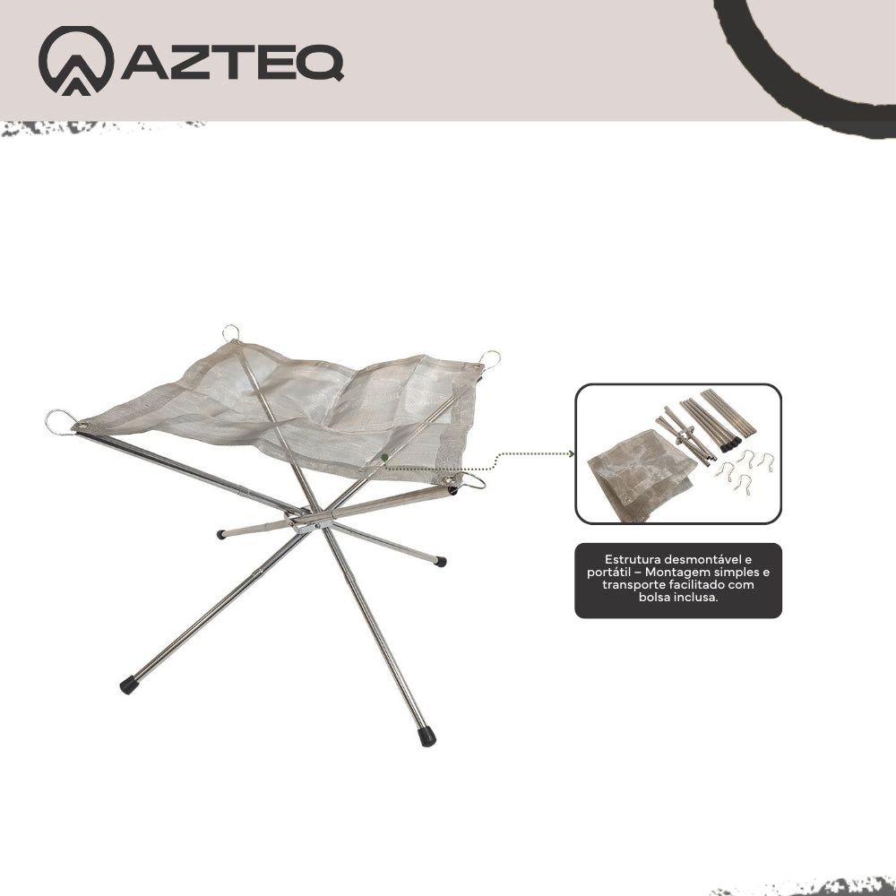 Fogueira Portátil Keep Azteq com Bolsa de Transporte
