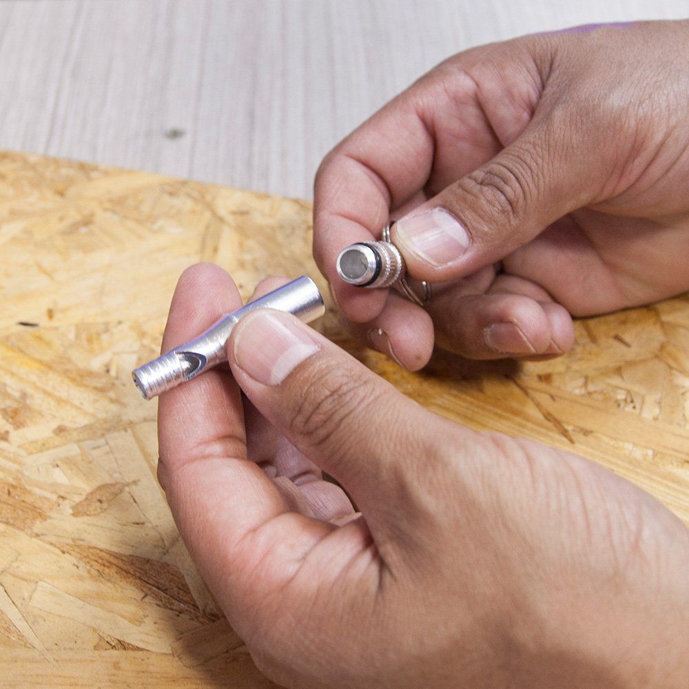 Apito de Sobrevivência em Alumínio Survivor Azteq Alta Potência de Som com Argola para Chaveiro