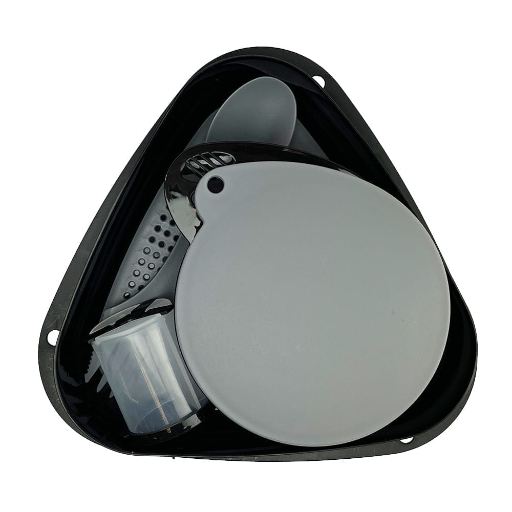 Conjunto de Cozinha para Acampamentos 6 Peças Kit Solos Azteq Compacto Livre de BPA