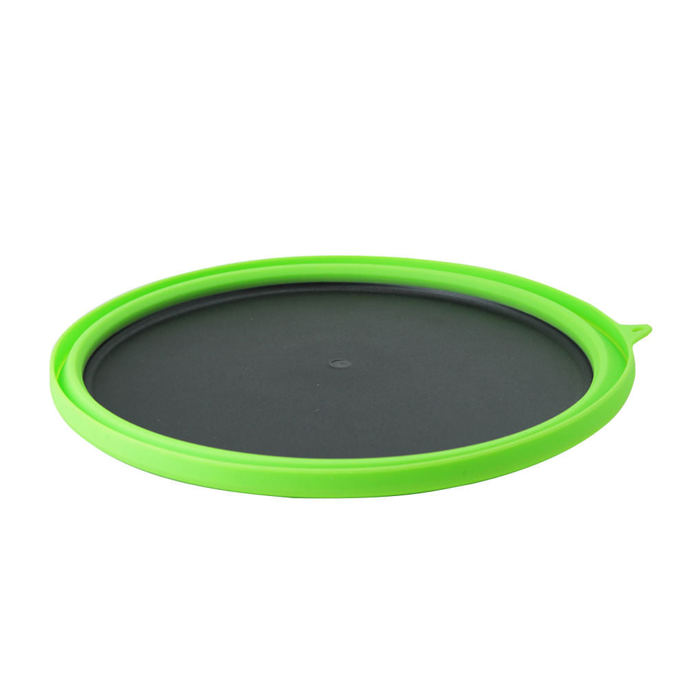 Conjunto de Cozinha Portátil Dobrável com 3 Peças Prato, Bowl e Garfo Kit Dish Azteq Compacto e Livre de BPA