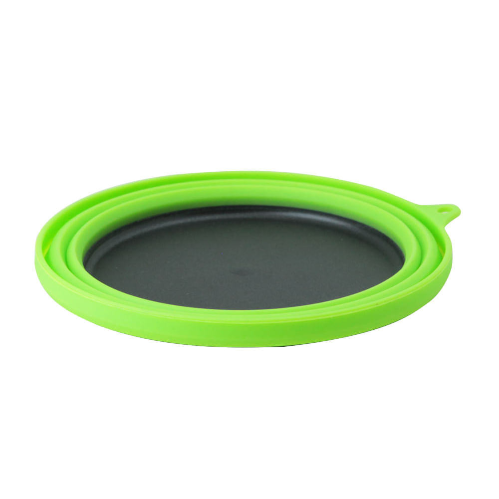 Conjunto de Cozinha Portátil Dobrável com 3 Peças Prato, Bowl e Garfo Kit Dish Azteq Compacto e Livre de BPA