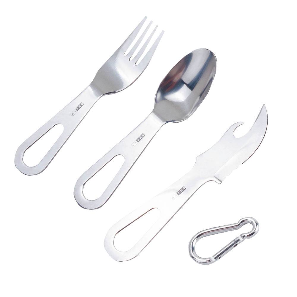 Conjunto de talheres Azteq Jamboree prático e resistente