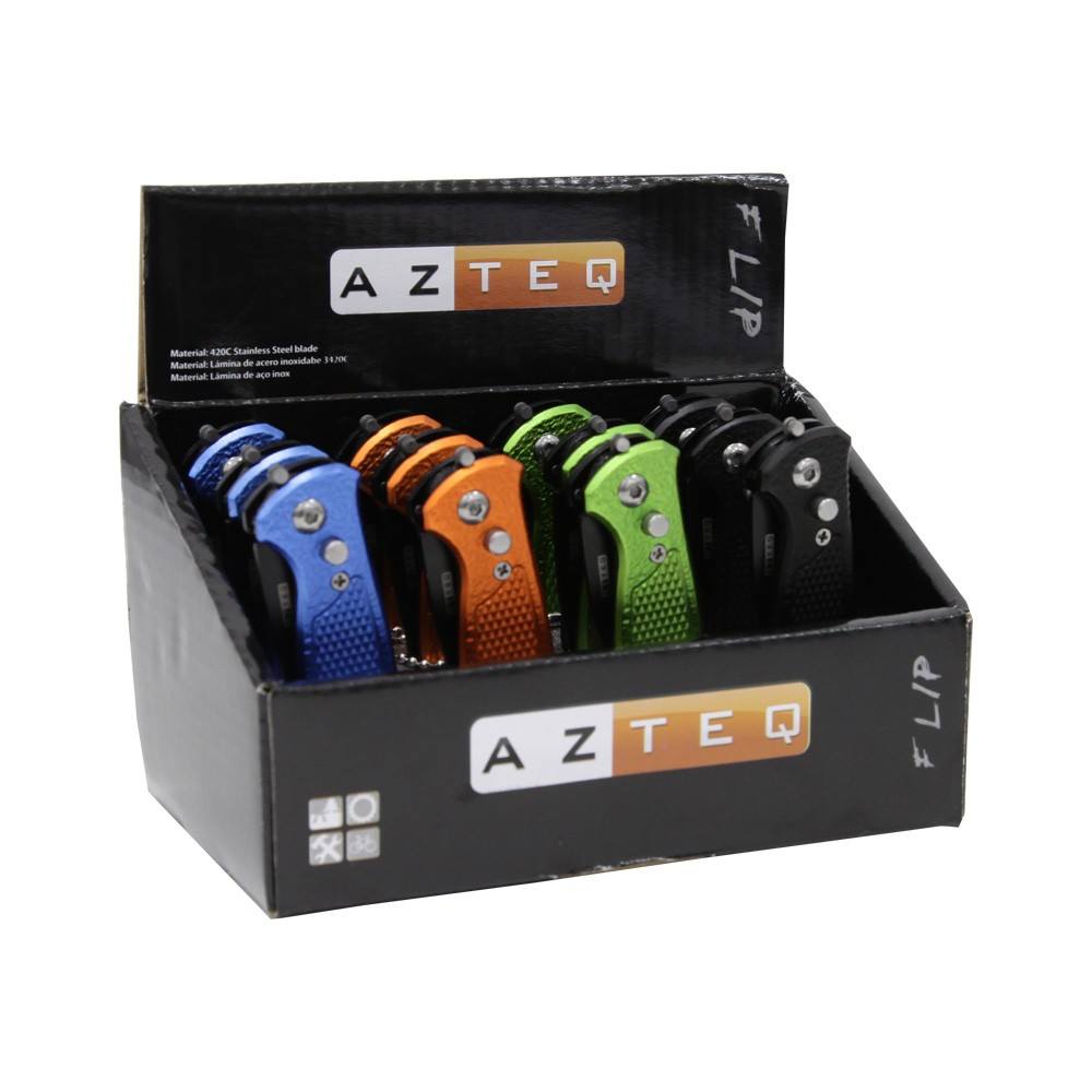 Canivete Flip Azteq embalagem com 12 unidades