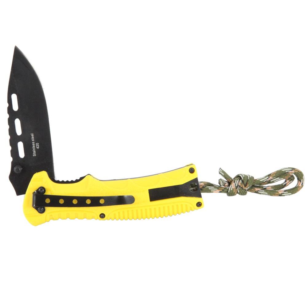 Canivete para Camping com Pederneira, Apito e Clip de Fixação Xisco Azteq